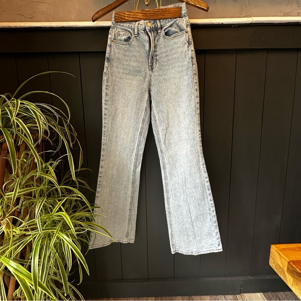 Pac Sun Stretch Light Wash High Rise Boot Cut Jeans Waist 24